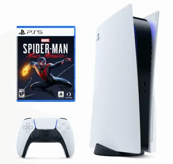 б.у. sony playstation 5 + marvel's spider-man: miles morales (ps5) фото