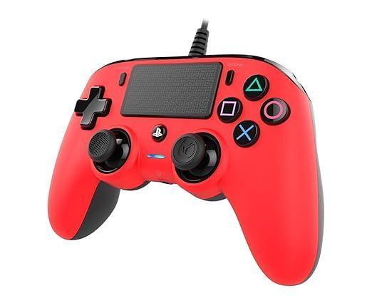 Геймпад Дротовий Nacon PlayStation 4 Wired Compact Controller Red Б/У 9967 фото