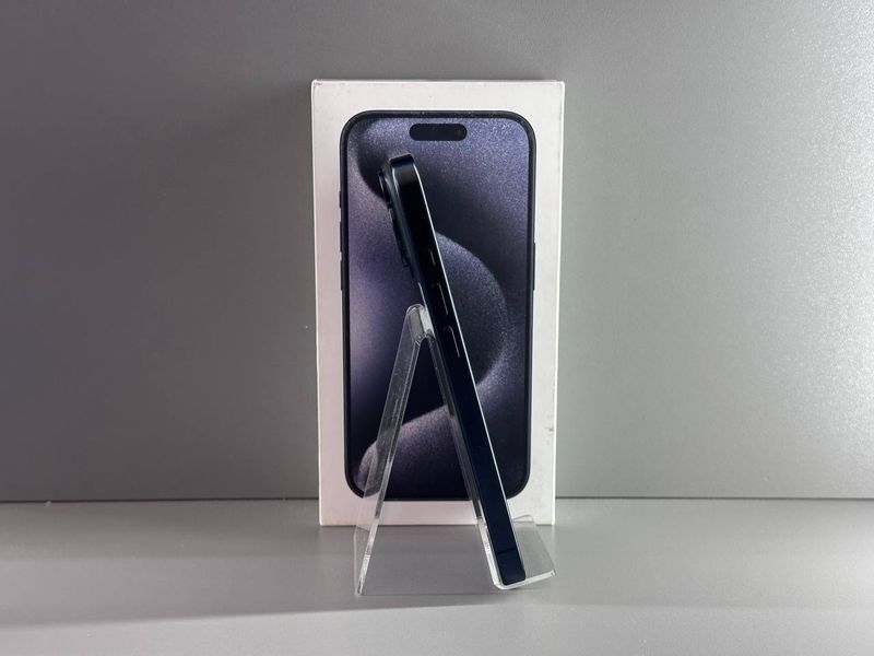 IPhone 15 Pro 128GB (Blue Titanium) (Xороший стан, Батарея - 87%) Б/У Blue Titanium 8130 фото