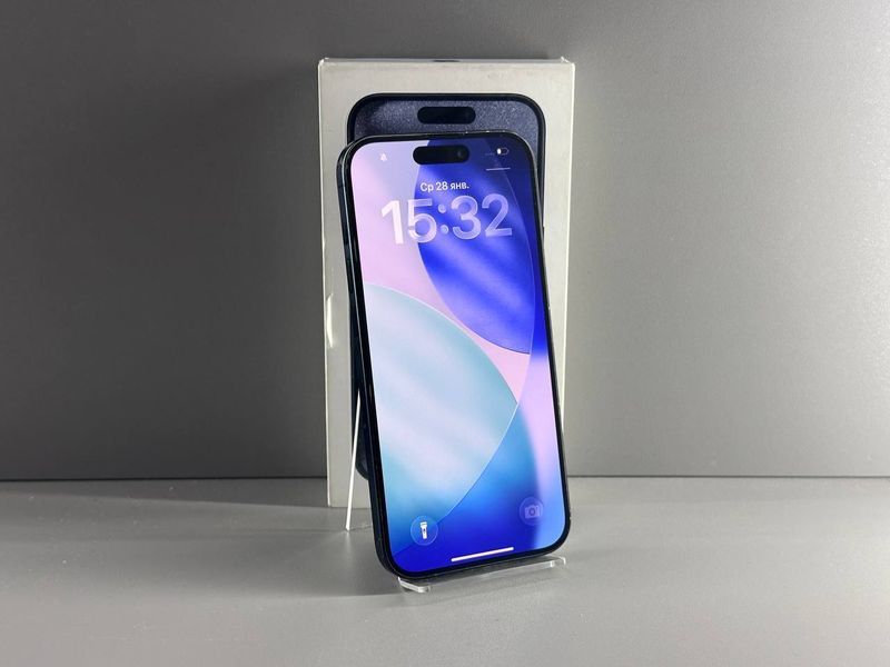 IPhone 15 Pro 128GB (Blue Titanium) (Хoроший стан, Батарея - 81%) Б/У Blue Titanium 8025 фото