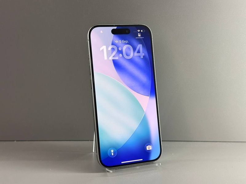 IPhone 15 Pro 128GB (Natural Titanium) (Xороший стан, Батарея - 84%) Б/У Natural Titanium 8124 фото