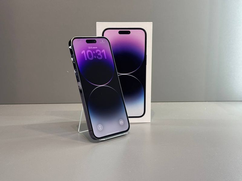 IPhone 14 Pro Max 128GВ (Хoроший стан, Батаpея - 100%) Deep Purple 8458 фото