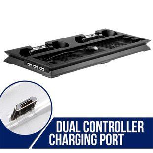 Зарядний пристрій провіднийFor PS4 PRO Cooling Vertical Stand Charging Dock Station 2 Cooler Б\В 7512 фото