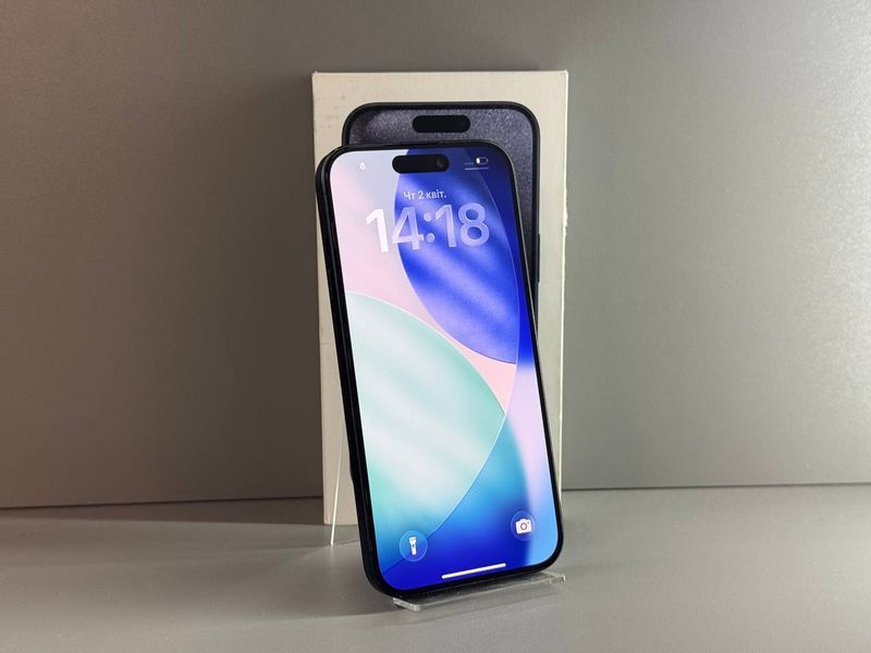 IPhone 15 Pro 256GB (Blue Titanium) (Xoроший стан, Батарея - 87%) Б/У 8228 фото