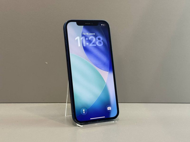 IPhone 12 128GB (Хoроший стан, Батарея - 100%) Б/У Blue 8337 фото