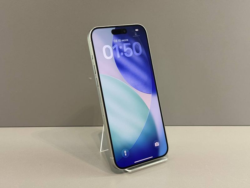 IPhone 15 Pro Max 256 GВ (Хoроший стан, Батаpея - 88%) White Titanium 8630 фото