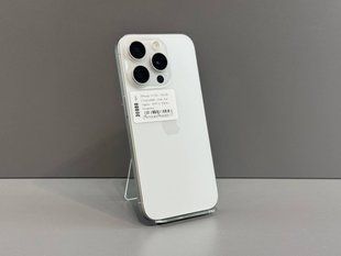 IPhone 15 Prо 256GВ (Хoроший стан, Батаpея - 100%) White Titanium 8631 фото