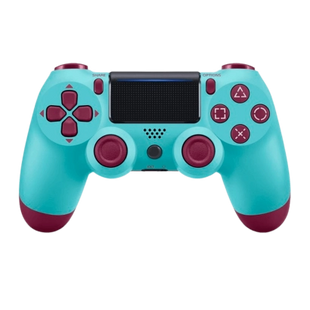 Геймпад Бездротовий Play Station 4 неоригінал Berry Blue 7404 фото