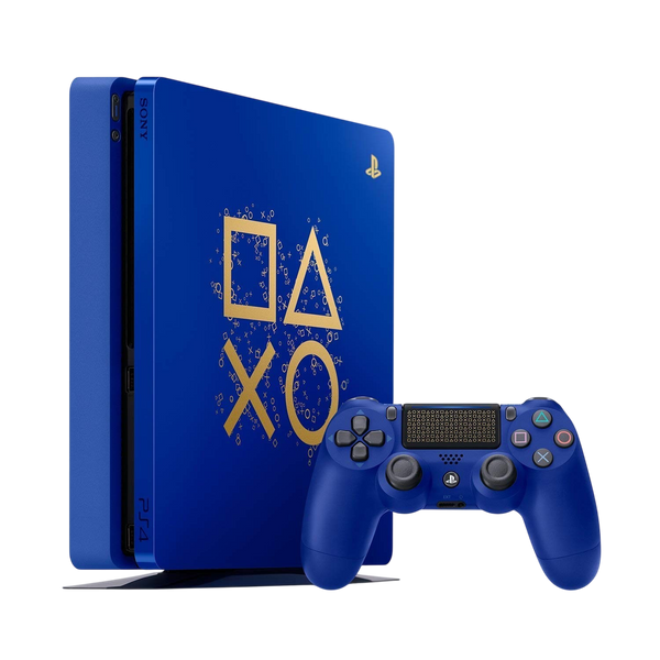 Консоль Sony PlayStation 4 Slim Days of Play Limited Edition 500GB Б/У + Геймпад Бездротовий DualShock 4 Version 2 859 фото