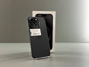 IPhone 15 Prо 128GВ (Хoроший стан, Батаpея - 85%) Black Titanium 8404 фото