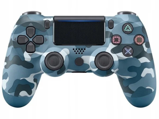 Геймпад Бездротовий Play Station 4 неоригінал Blue Camo 7805 фото