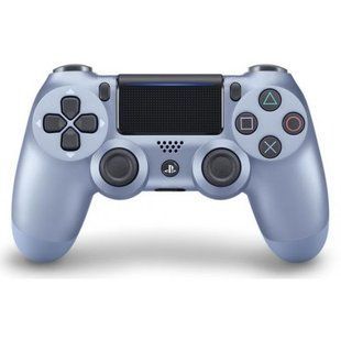 Геймпад Бездротовий Play Station 4 неоригінал Titanium Blue 7804 фото