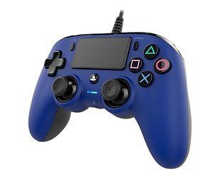 Геймпад Дротовий Nacon PlayStation 4 Wired Compact Controller Blue Б/У 8385 фото