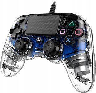 Геймпад Дротовий Nacon PlayStation 4 Wired Compact Controller Crystal Б/У 8386 фото