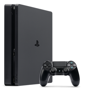 Консоль Sony PlayStation 4 Slim 500GB Black Б/У + Геймпад Бездротовий DualShock 4 Version 2 1405 фото