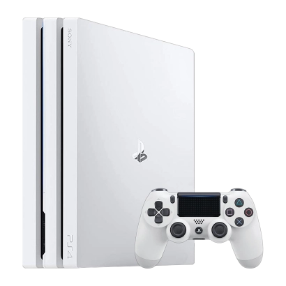 Консоль Sony PlayStation 4 Pro CUH-70-71xx 1TB White Б/У + Геймпад Бездротовий DualShock 4 Version 2 862 фото