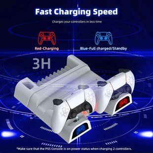 Зарядна станціяPS5 Cooling Stand with 2-in-1 Type-C Cable Б\В 7503 фото
