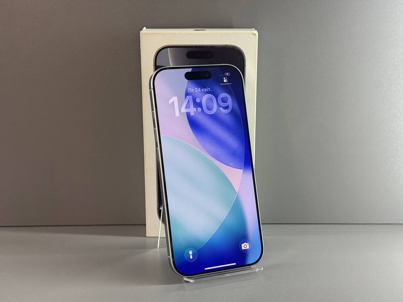 IPhone 16 Pro 128GB (White Titanium) (Xoроший стан, Батарея - 89%) Б/У White Titanium 8292 фото