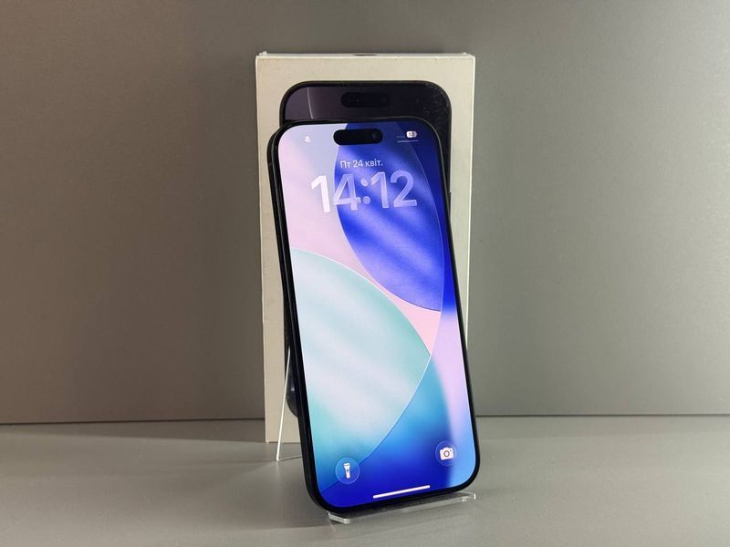 IPhone 16 Pro 256GB (Black Titanium) (Xoроший стан, Батарея - 89%) Б/У Black Titanium 8293 фото