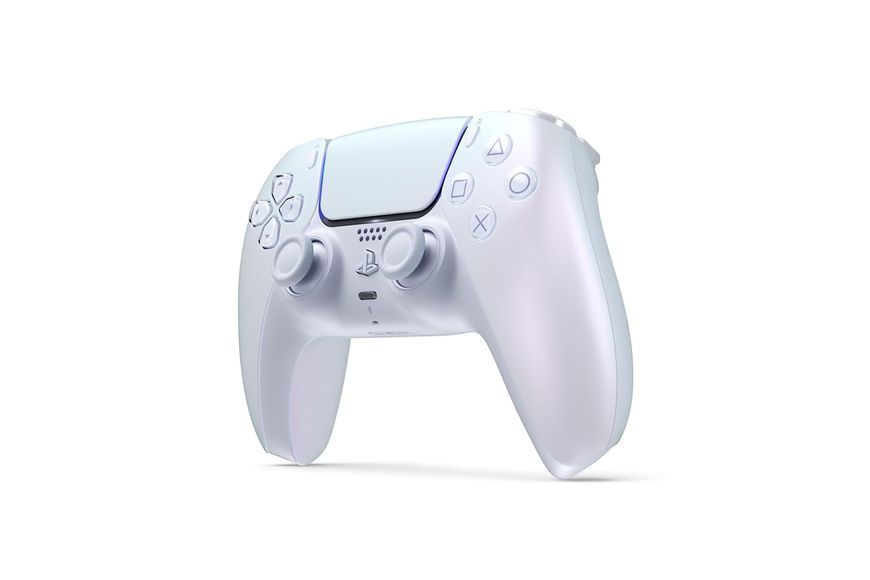 Геймпад Бездротовий Sony PlayStation 5 DualSense Chrome Pearl Б/У 8415 фото