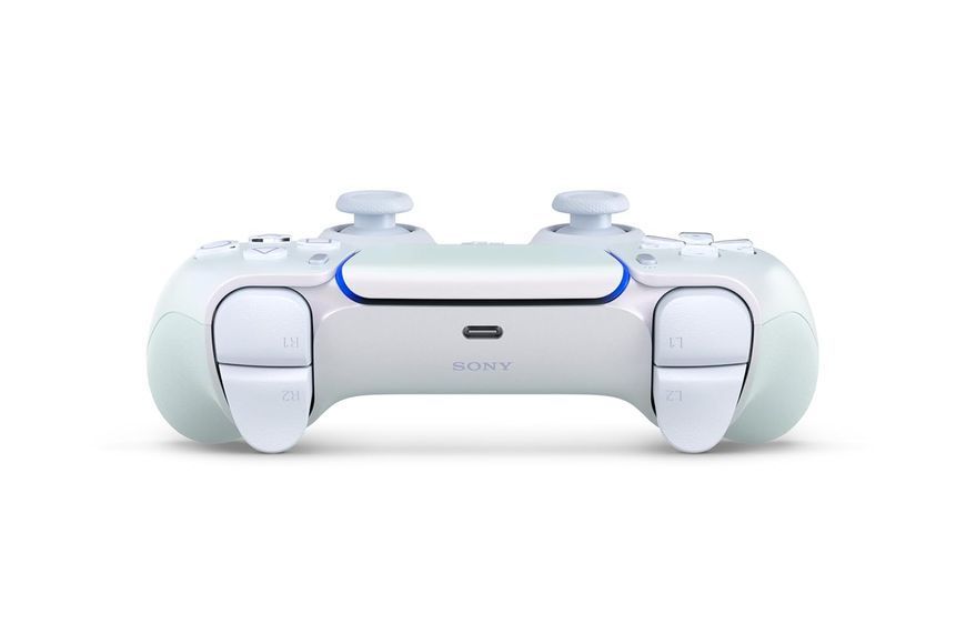Геймпад Бездротовий Sony PlayStation 5 DualSense Chrome Pearl Б/У 8415 фото