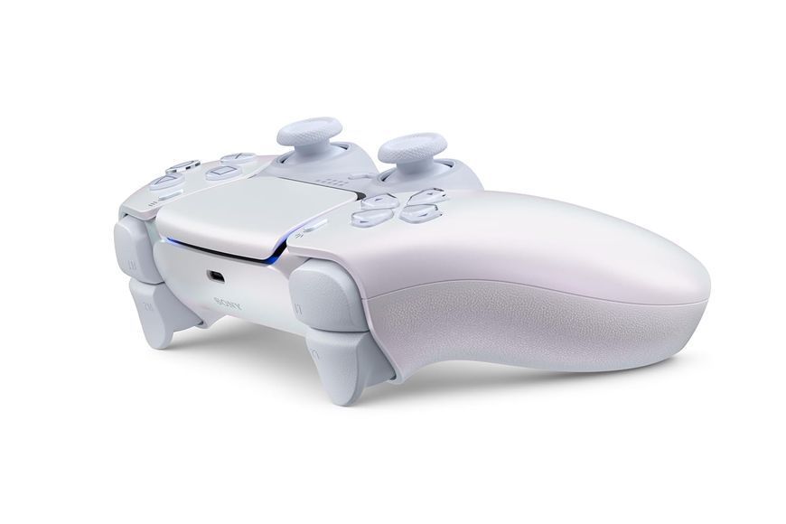 Геймпад Бездротовий Sony PlayStation 5 DualSense Chrome Pearl Б/У 8415 фото