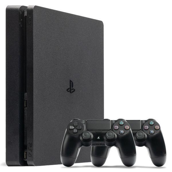Консоль Sony PlayStation 4 Slim 500GB Black Б/У + Геймпад Бездротовий DualShock 4 Version 2 2шт 891 фото