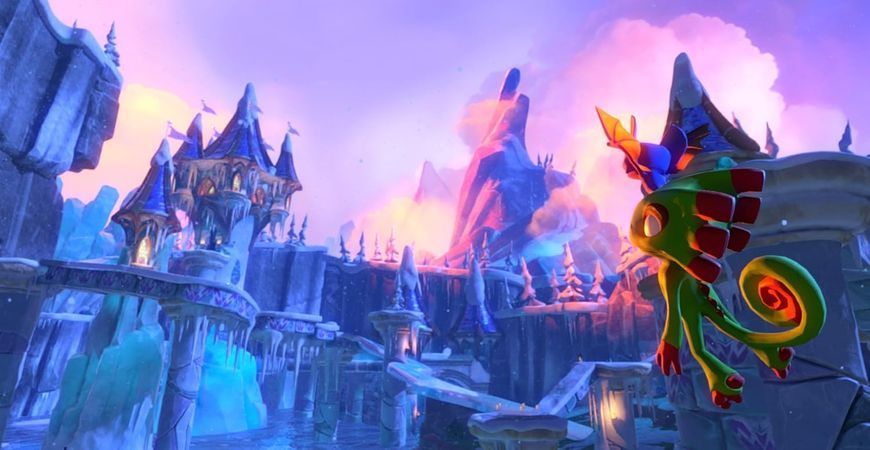 Гра Sony PlayStation 4 Yooka Laylee рос Субтитри Б/У 8534 фото