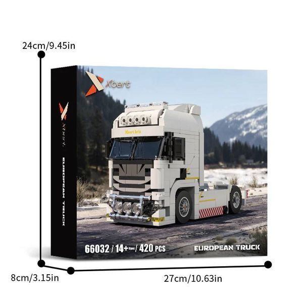 Конструктор European Truck + shipping container 725 деталей 7986 фото