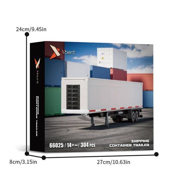 Конструктор European Truck + shipping container 725 деталей 7986 фото