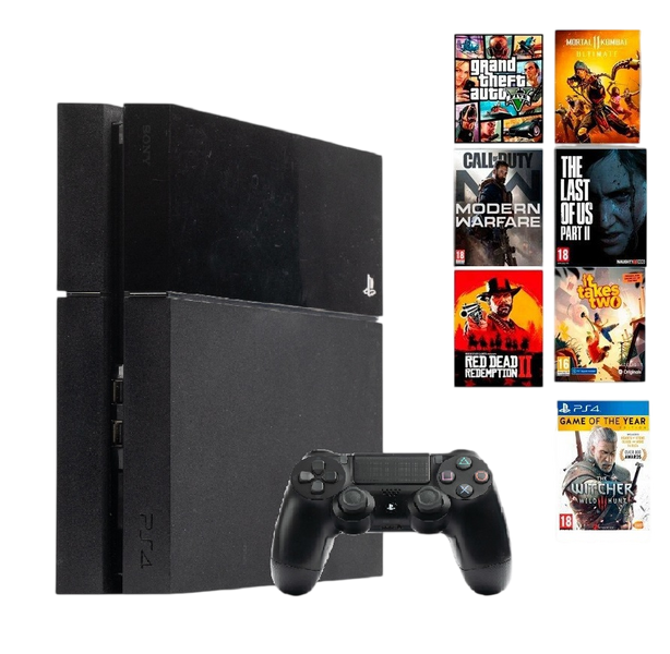 Консоль Sony PlayStation 4 1TB Black Прошита + Встановлені 23 Топові гри + Геймпад Бездротовий DualShock 4 Version 1 8309 фото Консоль Sony PlayStation 4 1TB Black Прошита + Встановлені 23 Топові гри + Геймпад Бездротовий DualShock 4 Version 1 8309 фото