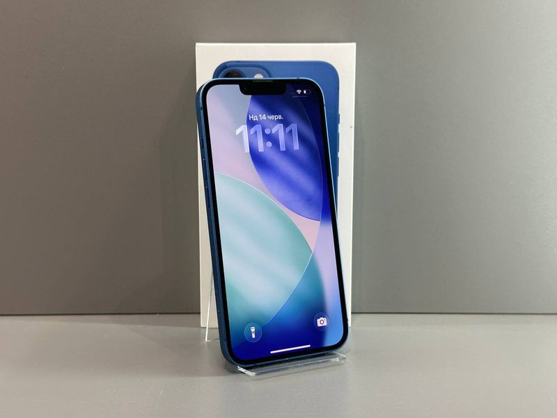 IPhone 13 128GB (Хoроший стан, Батарея - 100%) Б/У Blue 8495 фото