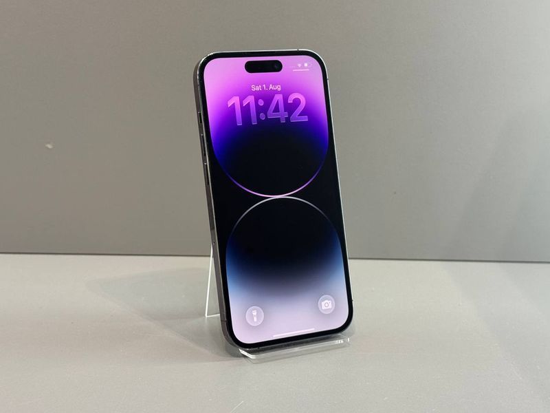 IPhone 14 Pro 256GB (Хoроший стан, Батарея - 100%) Б/У Перезагружается Deep Purple 9497 фото
