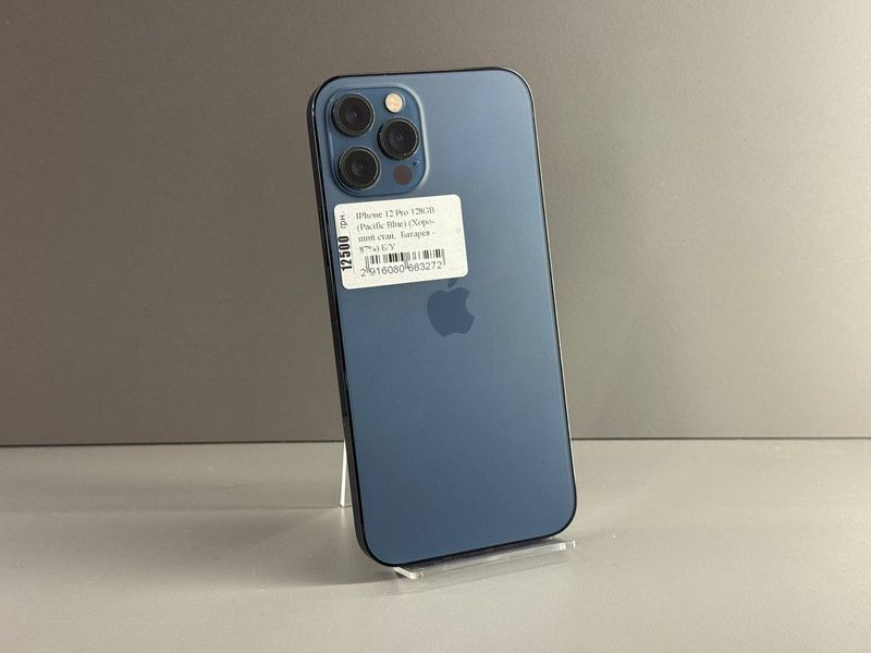 IPhone 12 Pro 128GB (Pacific Blue) (Хoроший стан, Батарея - 87%) Б/У Pacific Blue 8043 фото