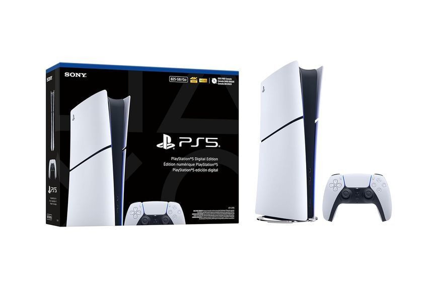 Консоль Sony PlayStation 5 Slim Digital Edition 825 GB White Б/У + Геймпад Бездротовий DualSense Б\У CFI-2116 7831 фото