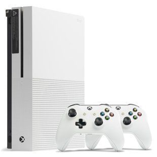 Консоль Microsoft Xbox One S 1TB White Б/У + Геймпад Бездротовий Version 2 2шт 905 фото