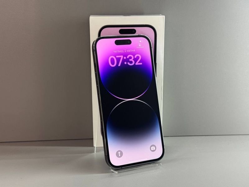 IPhone 14 Pro 128GB (Deep Purple) (Xoроший стан, Батарея - 83%) Б/У 8231 фото