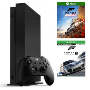 Б.У. Microsoft Xbox One X 1Tb + Forza Horizon 4 + Forza Motorsport 7