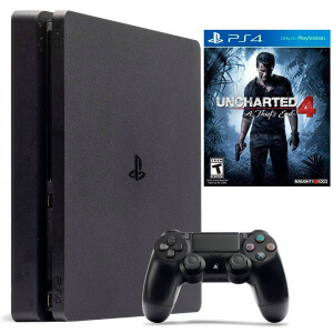 Б.У. Sony Playstation 4 Slim 500Gb + Uncharted 4: A Thief's End