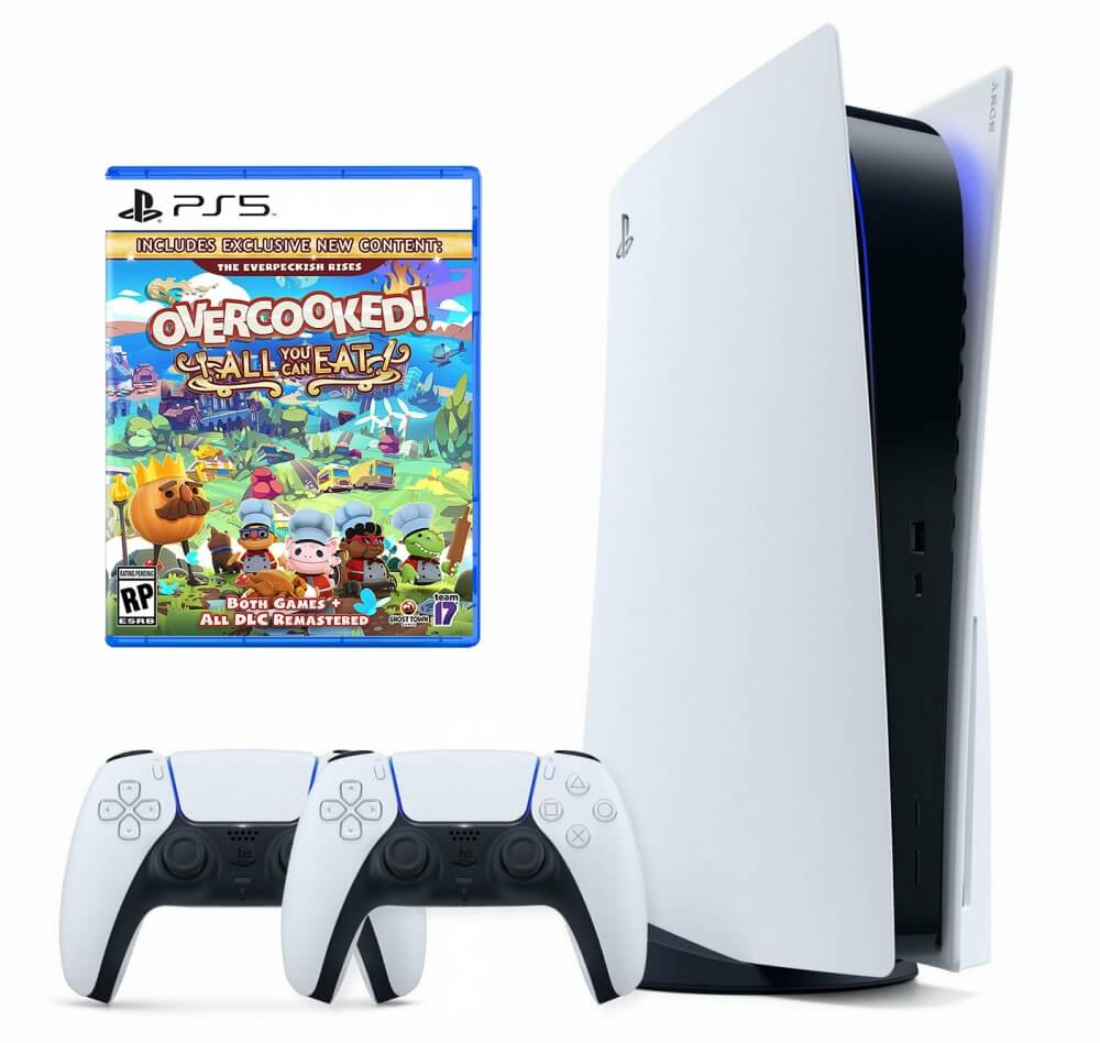Sony PlayStation 5 + DualSense + Overcooked! All You Can Eat