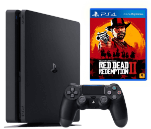 Б.У. Sony Playstation 4 Slim 1Tb + Red Dead Redemption 2