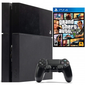Б.У. Sony Playstation 4 Fat 500Gb (PS4) + Grand Theft Auto V