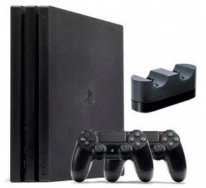 Б.У. Sony Playstation 4 PRO 1Tb CUH-72** + Dualshock 4 (Black) + Зарядная станция