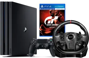 Sony Playstation 4 PRO 1Tb + Gran Turismo Sport + Руль Q-Smart GT900 Rally