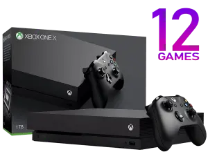 Microsoft Xbox One X 1Tb + 12 игр