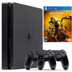 Б.У. Sony Playstation 4 Slim 500Gb + Mortal Kombat 11 Ultimate + Dualshock 4