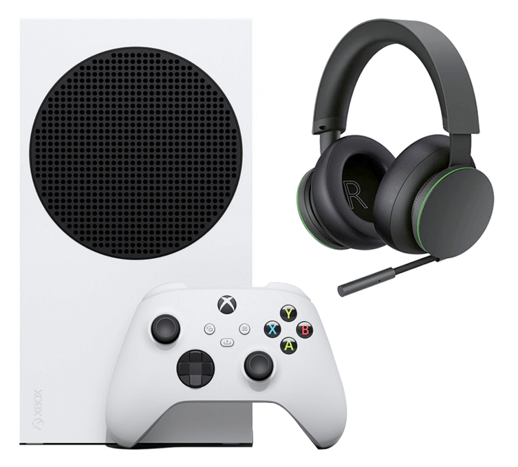 Xbox Series S (Б.У) + Xbox Wireless Headset (Б.У)