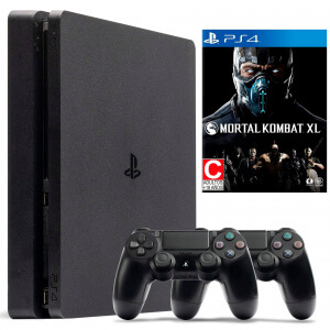 Б.У. Sony Playstation 4 Slim 500Gb + Mortal Kombat XL + Dualshock 4