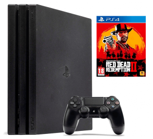 Б.У. Sony Playstation 4 PRO 1Tb CUH-72** + Red Dead Redemption 2