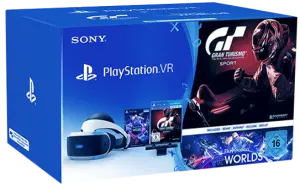 Playstation VR + Playstation Camera + Gran Turismo Sport + VR Worlds